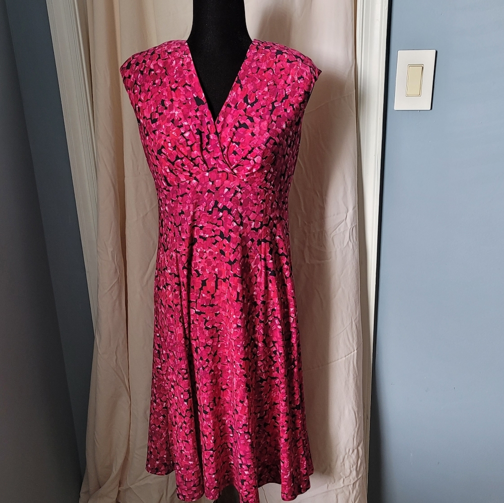 Floral V-neck Dress